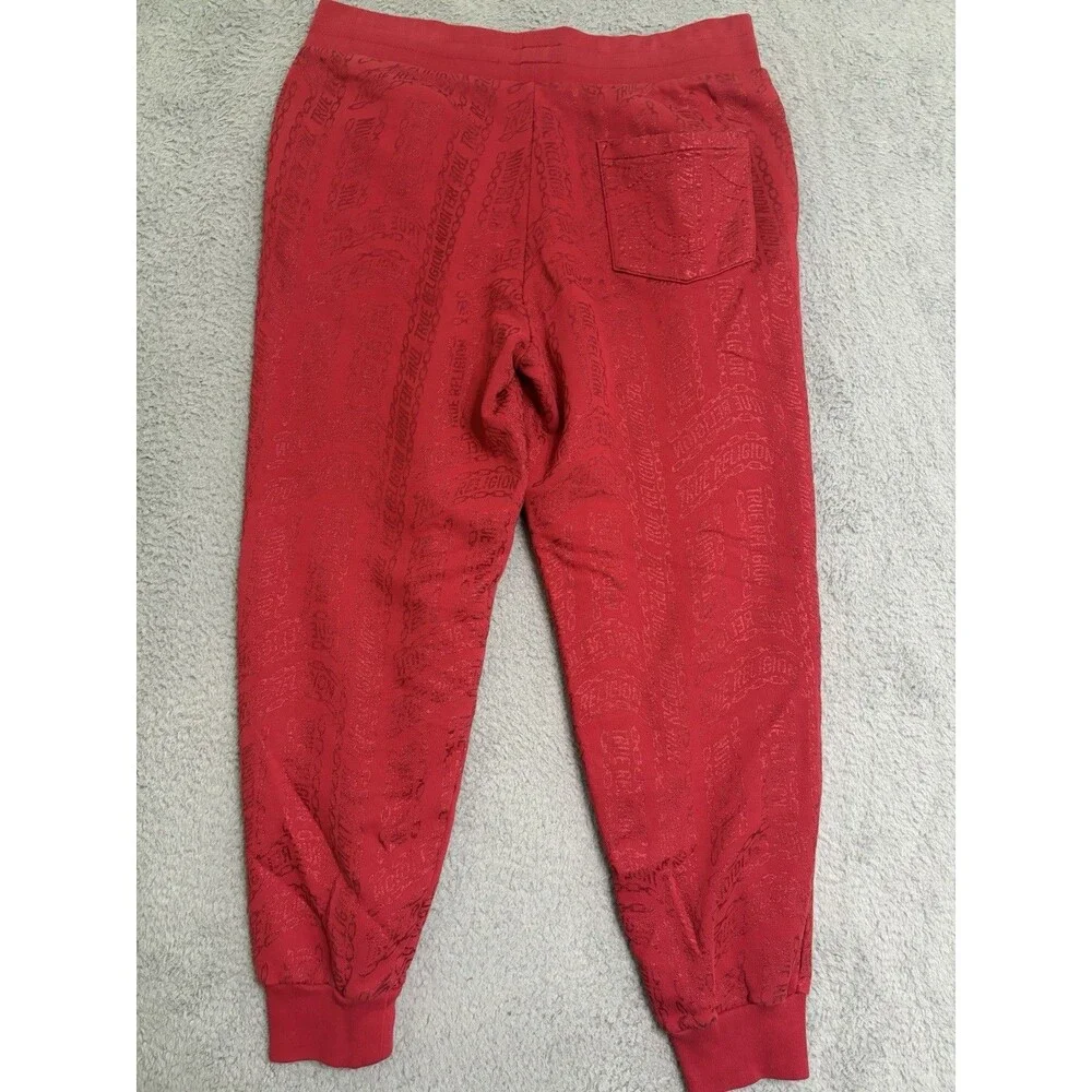 True Religion Fashion Logo Printed Jogger Sweatpants/Pants - 103139 Size Large